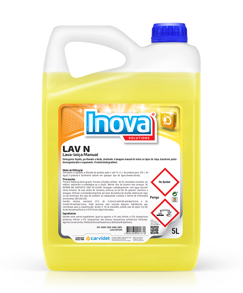 Detergente lava loiça limão 5L