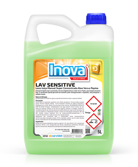 Detergente lava loiça aloé vera e pepino 5L