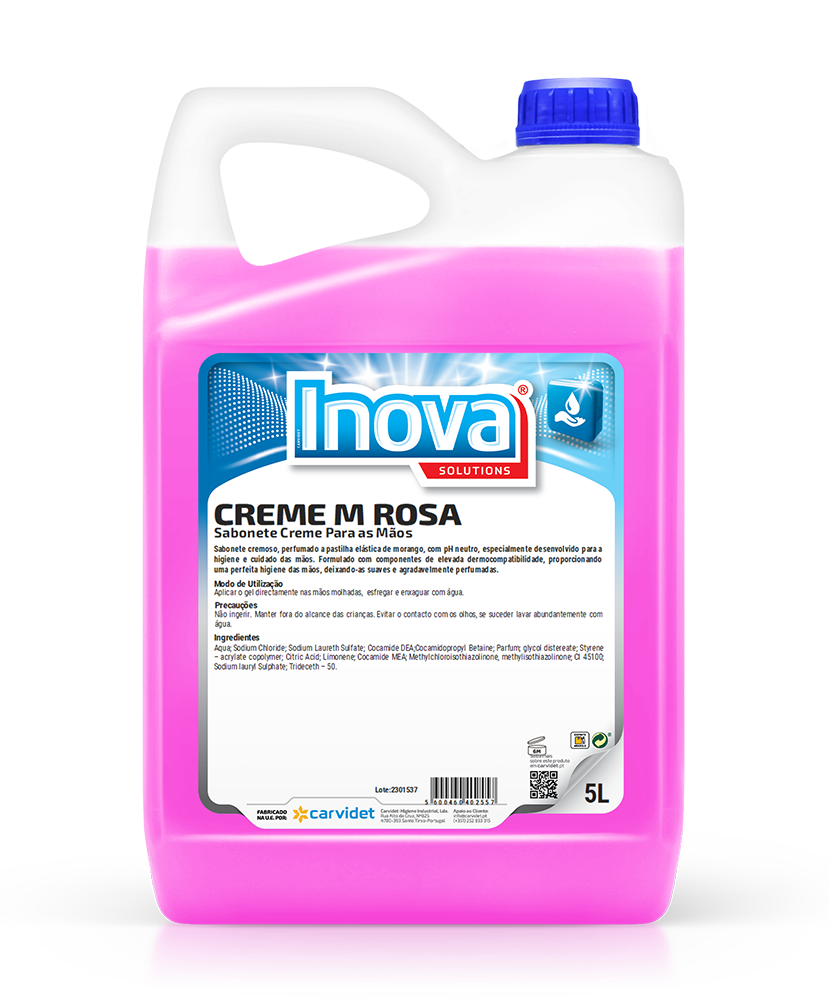 Sabonete de mãos creme m rosa