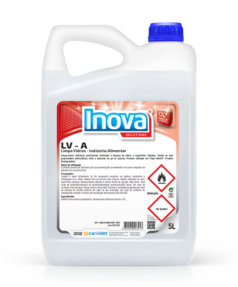 Limpa vidros industria alimentar