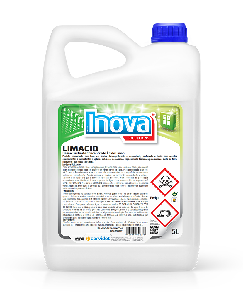 Desincrustante ácido limão