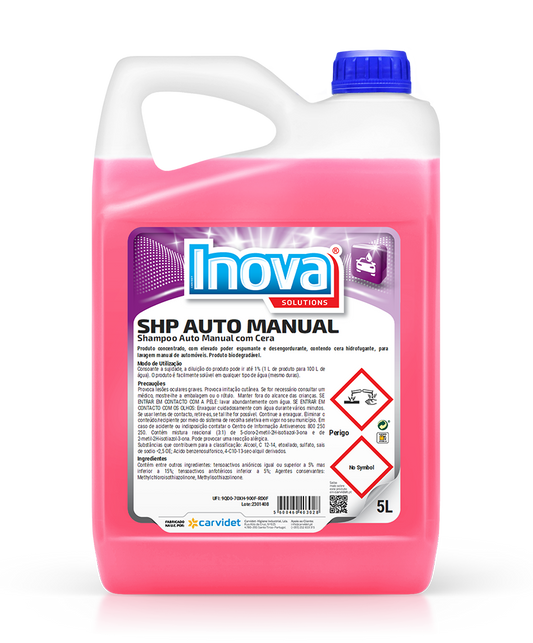 Champô auto manual com cera