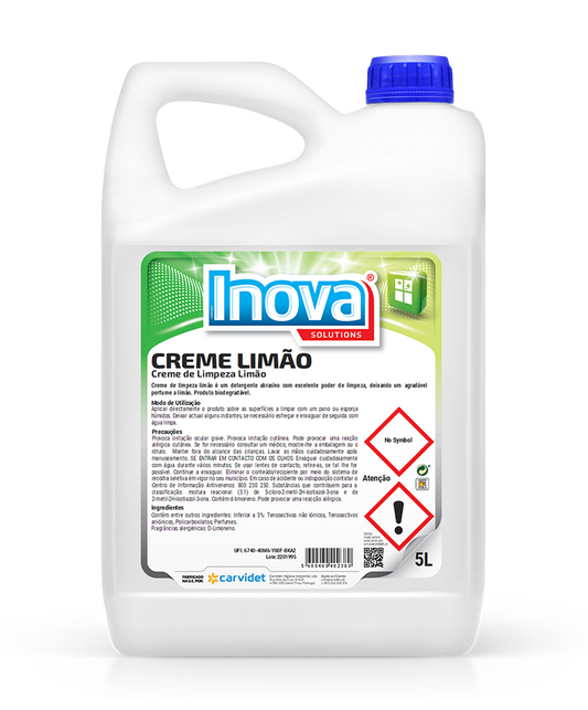 Creme de limpeza limão